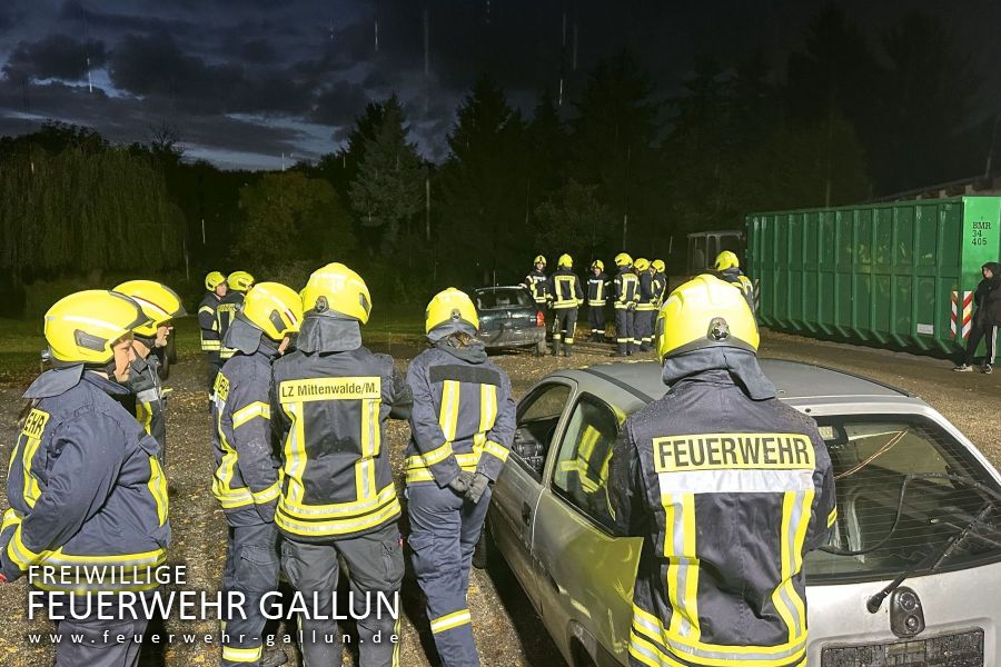 Ausbildung mit der Feuerwehr Mittenwalde